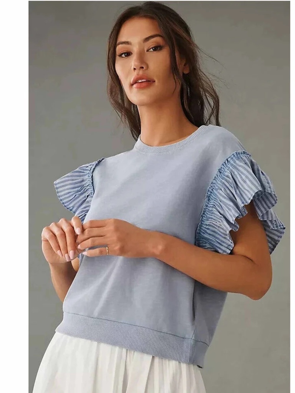 Nwot Pilcro flutter sleeve sweatshirt
